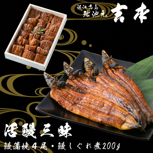 【B-748】近江高島鮎池元 吉本 活鰻三昧［高島屋選定品］