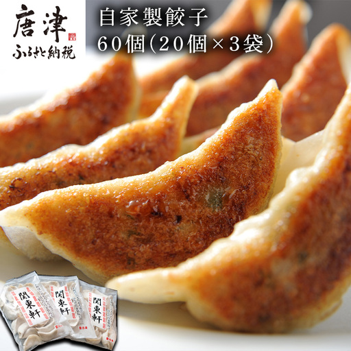 丹精込めた手仕込み自家製餃子たっぷり60個 小分け20個×3袋