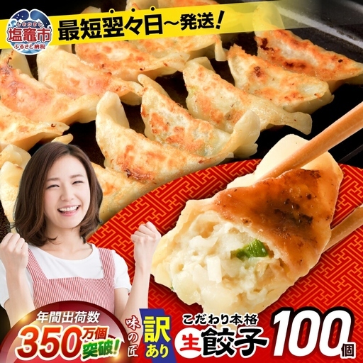 訳あり 本格生餃子 100個(50個×2袋) 餃子