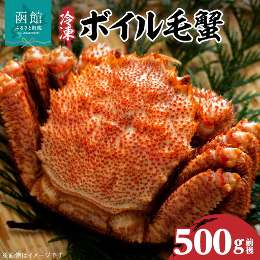 北海道産毛蟹　500g 瞬間冷凍 カニ 毛蟹 _HD069-002