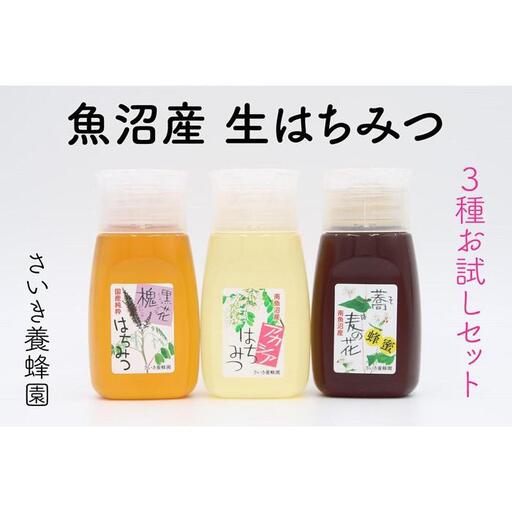 さいき養蜂園　非加熱蜂蜜　３００ｇ×３種お試しセット｜蜂蜜