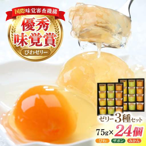 長崎旬彩12個入り×2セット / ゼリー みかん ミカン ザボン びわ 果汁 / 諫早市 / 有限会社あじさい [AHAH004]  