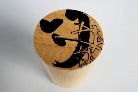 竹筒の貯金箱【黒】