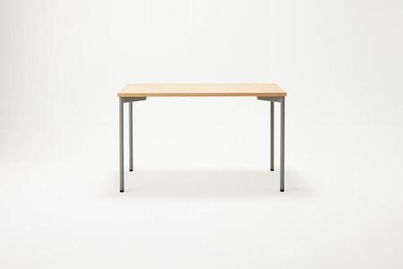 パソコンデスク シンプル デスク WAAKdesk TypeA 120 天板オーク｜脚グレー