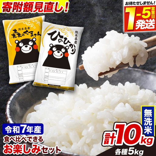無洗米 令和7年産 ひのひかり 森のくまさん 10kg 無洗