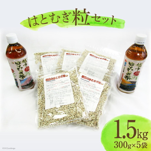 朝日町産 はとむぎ 粒 300g×5袋セット