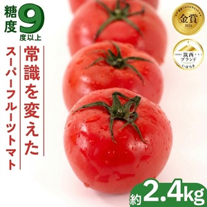 トマト スーパーフルーツトマト 中箱 約1.2kg × 2箱 [大玉 12~15玉/1箱]とまと 2027年産 先行予約