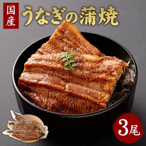 【うなぎ玄】伏見の名水仕込み 国産備長炭うなぎ蒲焼き3本セット