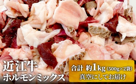 [最短1週間発送] 近江牛 肉 牛肉 ホルモン 近江牛ホルモンミックス 合計約1kg ふるさと納税 お肉 もつ鍋 黒毛和牛 滋賀県 豊郷町