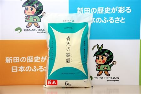 令和6年産 青森県 つがる市産米 青天の霹靂 5kg (精米) [0724]