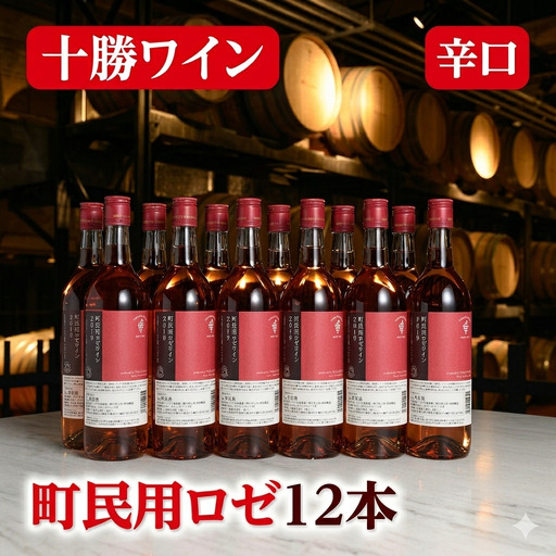 【高評価4.9】十勝ワイン 町民用ロゼ12本辛口 キャンベル種 国産ワイン 北海道ワイン ロゼ ロゼワイン 北海道池田町