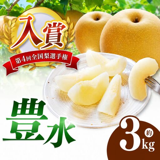 西江豊水園の豊水梨 約3kg ( 6個前後 ) | フルーツ 果物 くだもの 果実 数量限定 旬 完熟梨 梨 なし ナシ 豊水 豊水梨 和梨 3kg 3キロ 新鮮 産地直送 大分県産 九州産 国産 大分県 中津市