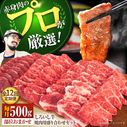 【牧場直送】【12回定期便】 焼肉用盛り合わせセット（希少部位）各回420g / 牛肉盛り合せ [IAH046]