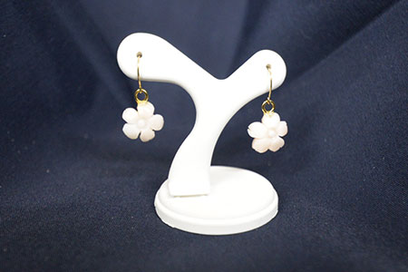 深海の秘宝 サクラ咲くピアス/イヤリング ピアス