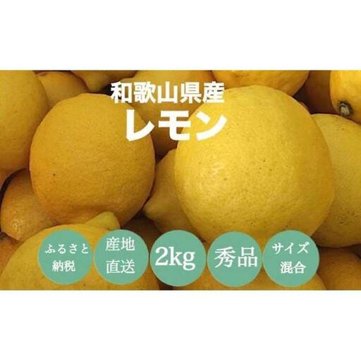 [産地直送]和歌山県産 レモン 2kg サイズ混合 [US43]
