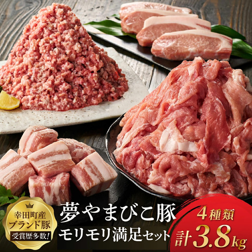 夢やまびこ豚肉モリモリ満足セット 3.8kg 豚肉