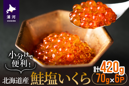 小分けで便利！鮭塩いくら(70g×6)[02-1061]