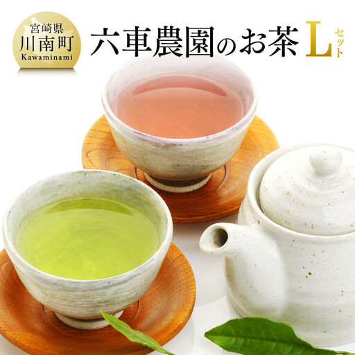 「六車農園」お茶Lセット [ お茶 3種 深蒸し 煎茶 ほうじ茶 かぶせ茶 お湯出し 水出しお茶 九州産お茶 宮崎県産お茶 川南町産 ティーバック ]