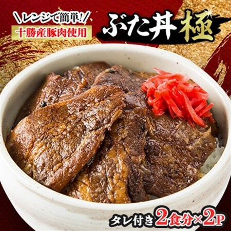 レンジで簡単!冷凍ぶた丼極(肉100g×2、タレ15g×2入り)×2パックとぶた丼のタレセット_肉  豚肉   調味料   _【配送不可地域：離島】【1259606】