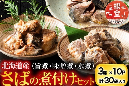 さば煮付けセット(3種・各10P) B-09057