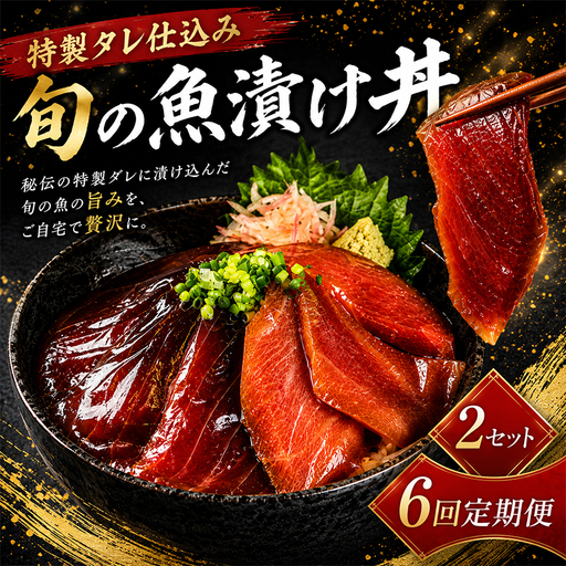 【6ヶ月 定期便】 初音自家製　室戸の海鮮漬け丼(旬魚) おかずに海鮮丼に茶漬けに