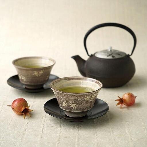 [たち吉]京三島 お茶呑茶碗