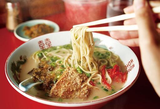 博多ラーメン 10人前 【豚骨ラーメン】| ラーメン 拉麺 博多 とんこつラーメン 豚骨 とんこつ 10食 半生麺 スープ 豚骨スープ とんこつスープ 2種 福岡 福岡県 大川市