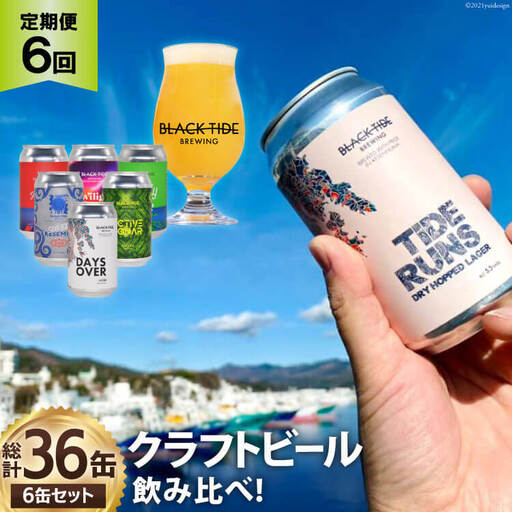 6回 定期便 BTB クラフトビール 6缶 セット【総計36缶】 