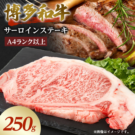 【A4～A5】博多和牛サーロインステーキ　250g×1枚_肉 ステーキ 牛肉 ビーフステーキ_【配送不可地域：離島】【1279588】