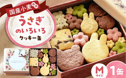 クッキー缶 うさぎのいろいろクッキー缶M BLAH004 | 大阪府藤井寺市
