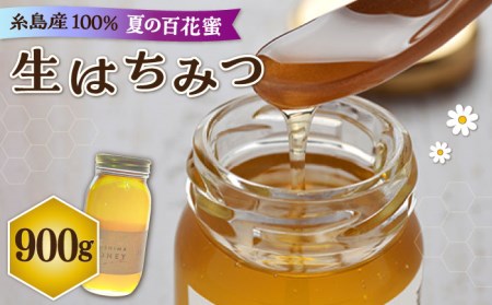 福岡 糸島産 生はちみつ ( 夏 の 百花蜜 900g ) 糸島市 / 糸島二丈サクランボ農園 [AKJ004]