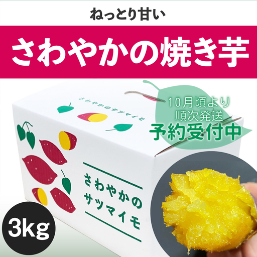 【予約受付中・2026年10月頃より順次発送】さわやかの焼き芋 3kg 鳴門 サツマイモ 焼き芋 スイーツ 焼き芋 さつまいも 