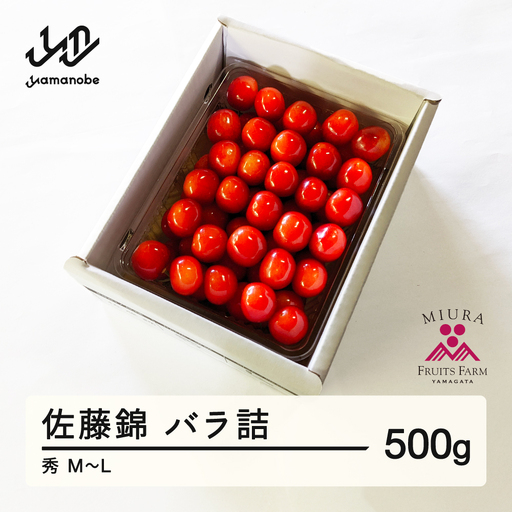 [先行予約]2027年 令和9年産 山形県産 さくらんぼ 佐藤錦 バラ詰 500g 秀 M〜L ※沖縄・離島への配送不可 F20A-896