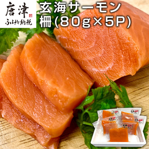 玄海サーモン 柵(80g×5P) 
