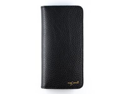 maf pinto アイフォーンケース 本革 日本製 (iPhone SE 第2世代 ／ 8 ／ 7, ) ADRIA LINE 【ブラック】