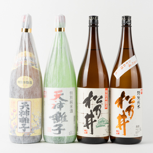 十日町の地酒[松乃井][天神囃子]1升瓶4本セット お酒 日本酒 純米吟醸酒 本醸造酒