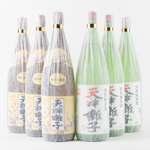 十日町の地酒[天神囃子]一升瓶 6本セット お酒 日本酒 純米酒 本醸造酒