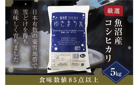 ゆきまち米5kg【極上魚沼産コシヒカリ】 お米 コメ