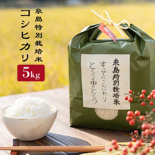 【お中元対象】とくべつ の中の とくべつ 糸島 特別栽培米 5kg （ コシヒカリ ）《 糸島 》【株式会社やました】 [ARJ005]