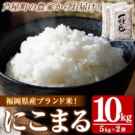 ≪令和7年産≫福岡県産 にこまる 白米(計10kg・5kg×2袋) 白米 米 お米 おこめ ごはん にこまる ご飯 常温 福岡県産 ブランド米 常温 常温保存 as32-001