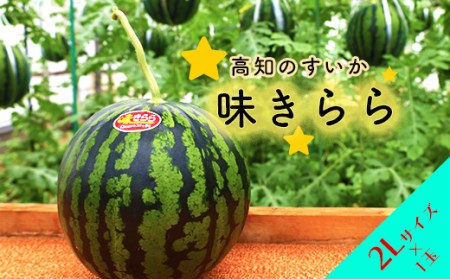 5月初旬まで!★すいか(味きらら)1玉 2Lサイズ