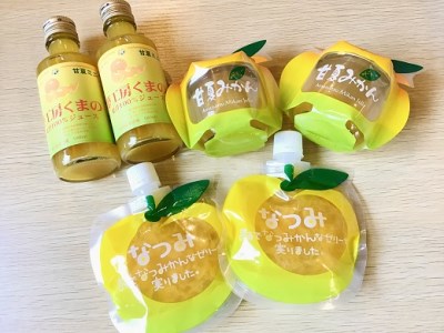 さっぱり系みかん!甘いのが苦手な方にオススメ☆甘夏みかんのジュースとゼリー オレンジジュース みかんゼリー [kmkn0201]