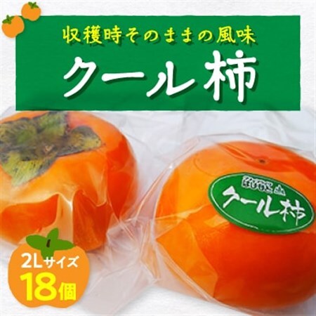 今のこの時期に!?冷蔵富有柿(クール柿)2Lサイズ18個入り_果物・フルーツ 柿（カキ）  かき_【配送不可地域：離島】【1105973】