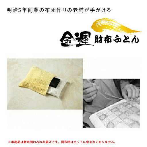 金運 財布ふとん(敷布団のみのお届け)【 神奈川県 大磯町 お財布専用ふとん 縁起物  風水アクセサリー 財布 誕生日お祝い ファッション小物 父の日 幸運アイテム 母の日 ファッション ふとん 贈答品 生活雑貨 開運 幸運 】