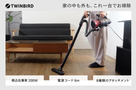 パワーハンディークリーナー ハンディージェットサイクロン attrax ピンク (HC-5252P)