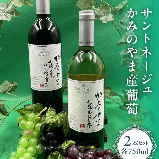 サントネージュかみのやま産葡萄　2本セット　0141-2610