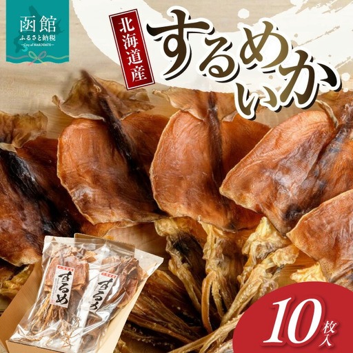 北海道産 スルメイカ 10枚 おつまみ 珍味 _HD231-003