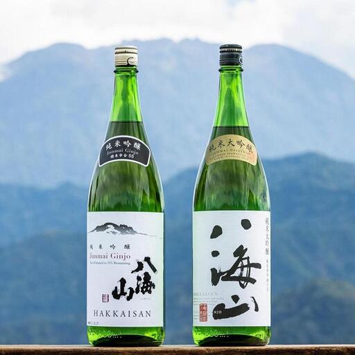 越後の名酒「八海山」純米吟醸55%・純米大吟醸一升瓶詰合せ(各1800ml) | 八海山