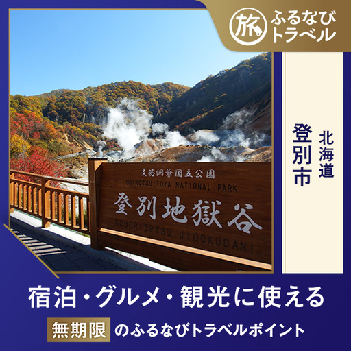 [旅行支援・宿泊無期限]旅行ポイント登別市ふるなびトラベルポイント