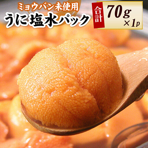 エゾバフンウニ(黄色)塩水パック70g×1P B-56017